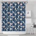 thumbnail image 1 of Dark Blue Fairy Moon Princess Pattern Shower Curtain 72"x84" ,Bathroom Decorative Shower Curtains Set with 12 Hooks,Modern Waterproof Washable Shower Curtain, 1 of 6
