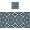 thumbnail image 1 of Dark Blue Folk Talavera Towels Highly Absorbent Cotton Towels Set of 2, Premium Spa & Hotel Quality Quick Dry Towel Set 54 x 27 Inches Bathroom Towels, 1 of 7