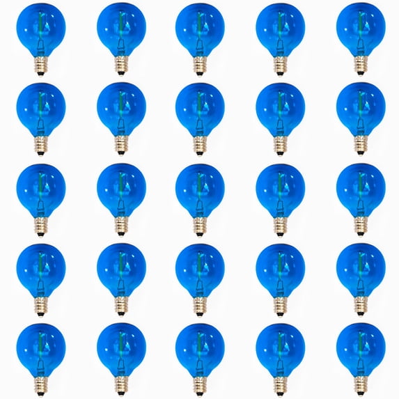 Dark Blue G40 LED Filament Bulbs - Box of 25