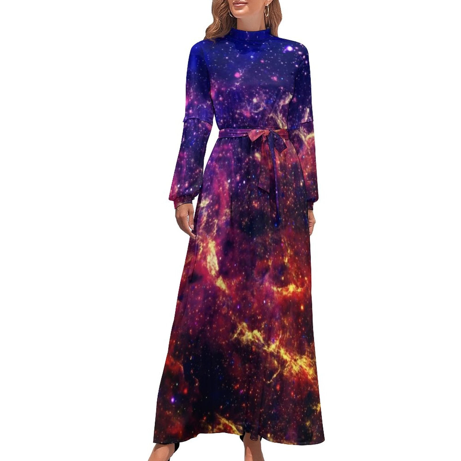 Space Blue Galaxy Dress