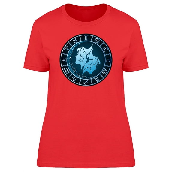 Dark Blue Gemini Zodiac Tee Women's -Image by Shutterstock