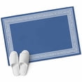 thumbnail image 1 of Dark Blue Greek Key Large Area Rugs for Bedroom Living Room, Soft Non Slip Carpet Bedside Rug, Geometric Greece Ancient Farmhouse Geo Rectangular Floor Cover Kitchen Accent Rug 2'x3' for Office, 1 of 9