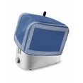 thumbnail image 1 of Dark Blue Greek Key Toaster Cover 2 Slice, Small Kitchen Appliance Covers, Geometric Greece Ancient Farmhouse Geo Toaster Oven Cover with Loop, Bread Machine Cover Polyester Dust Cover Protection, 1 of 4