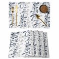 thumbnail image 1 of Dark Blue Grey Botanical Placemats Set of 6, Spring Floral Summer Farmhouse Placemats for Dining Table, Place Mats for Kitchen Tabletop, Waterproof Wipeable Dining Table Mats Set, 1 of 9
