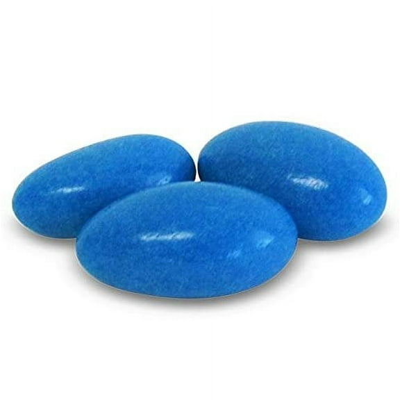 Dark Blue Jordan Almonds by Its Delish, 2 LBS Bulk  Sugared Almond Nut with Sweet Hard Candy Coating - Bulk Wedding Favors, Bridal and Baby Showers, Navy Party Buffets - USA Made, Vegan & Kosher