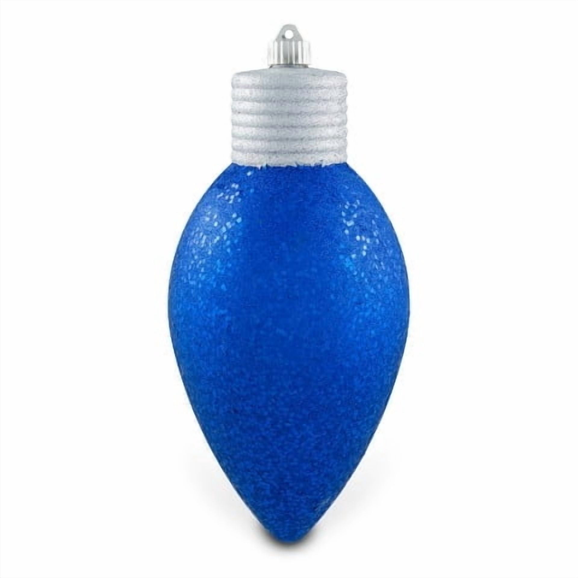 Dark Blue Glitter Jumbo C9 Bulb Shatterproof Christmas Ornament, 12", by Holiday Time