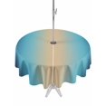 thumbnail image 1 of Dark Blue Khaki Ombre Outdoor Tablecloth with Umbrella Hole, Modern Abstract Art Gradient Spillproof Waterproof Outdoor Table Cover, Patio Tablecloths for Party/Garden/Picnic, Round 60 inch, 1 of 9