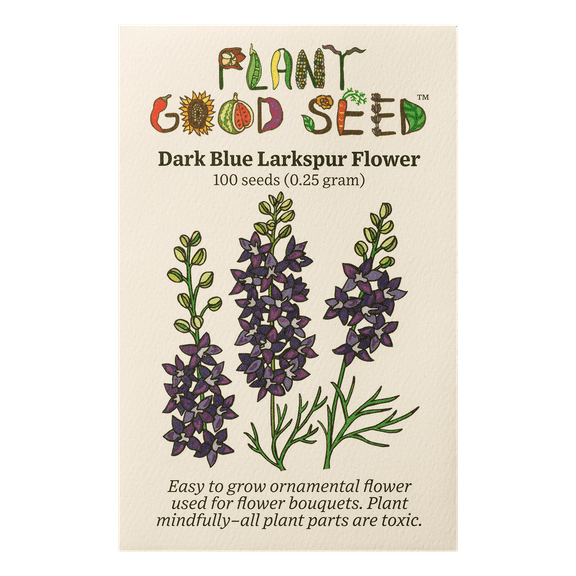 Dark Blue Larkspur Flower Seeds