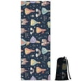 thumbnail image 1 of Dark Blue Little Princess Pattern Hot Yoga Mat Towel Non Slip for Hot Yoga - Quick-Drying Yoga Mat Cover with 4 Corner Pockets with Travel Bag - Hot Yoga Towel Non Slip 70"x26", 1 of 6