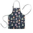 thumbnail image 1 of Dark Blue Little Princess Pattern Kids Aprons for Girls and Boys,Adjustable Neck Strap Toddler Aprons for Kids Cooking Baking,23.6"x19", 1 of 7