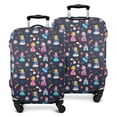 thumbnail image 1 of Dark Blue Little Princess Pattern Luggage Cover Fashion Suitcase Cover Baggage Covers Fit 25-28 Inch Luggage (Go Travel), 1 of 5
