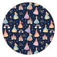 thumbnail image 1 of Dark Blue Little Princess Pattern Round Fitted Tablecloth with Elastic Edge,Dining Table Cover Waterproof,Outdoor Round Tablecloth for Camping,Dining,Indoor and Outdoor, 1 of 7