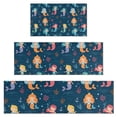 thumbnail image 1 of Dark Blue Mermaid Pattern Kitchen Rugs Sets Of 3,Kitchen Runner Rugs Non Skid Washable,Decorative Kitchen Floor Mats for Kitchen,Sink,Laundry,17"x30"+ 17"x47" + 17"x59", 1 of 6