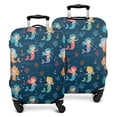 thumbnail image 1 of Dark Blue Mermaid Pattern Luggage Cover Fashion Suitcase Cover Baggage Covers Fit 25-28 Inch Luggage (Go Travel), 1 of 5