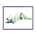 thumbnail image 1 of Dark Blue Mountain Landscape Winter Minimalistic I 20 in x 12 in Framed Painting Canvas Art Print, by Designart, 1 of 4