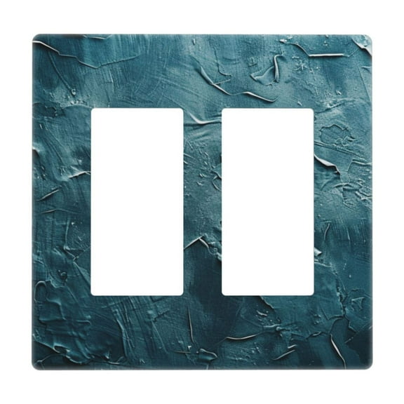 Dark Blue Oil Pattern Light Switch Cover Decorative Switch Plates and Outlet Covers Wall Plate for Electrical Kitchen Home Office Art Decor Standard Size