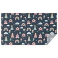 thumbnail image 1 of Dark Blue Princess Castle Carriage Pattern Rectangle Tablecloth 60"x102",Waterproof Polyester Rectangle Table Cloth, Wipeable Spillproof Polyester Tablecloth for Dining, Camping, Indoor and Outdoor, 1 of 6