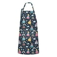 thumbnail image 1 of Dark Blue Princess Castle Pattern Apron-Garden Aprons for Women with Pockets-Cotton Linen Waterproof Kitchen Cooking Gardening Aprons Adjustable for Kitchen,Cooking,BBQ and Salon 33x27 Inch, 1 of 7