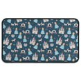 thumbnail image 1 of Dark Blue Princess Castle Pattern Door Rugs,Washable Non Slip Door Mats Indoor,Decorative Door Mats,Entry Mat Indoor for Entrance,Bedroom,Kitchen,Bathroom,30"x17", 1 of 6
