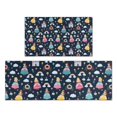 thumbnail image 1 of Dark Blue Princess Castle Pattern Kitchen Rugs Sets Of 2,Anti Fatigue Kitchen Mat Rugs Non Slip Washable,Decorative Kitchen Floor Mats for Kitchen,Sink,Laundry,17"x30"+17"x47", 1 of 7