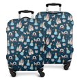 thumbnail image 1 of Dark Blue Princess Castle Pattern Luggage Cover Fashion Suitcase Cover Baggage Covers Fit 25-28 Inch Luggage (Go Travel), 1 of 5