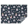 thumbnail image 1 of Dark Blue Princess Castle Pattern Rectangle Tablecloth 60"x84",Waterproof Polyester Rectangle Table Cloth, Wipeable Spillproof Polyester Tablecloth for Dining, Camping, Indoor and Outdoor, 1 of 5