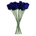 thumbnail image 1 of Dark Blue Realistic Wooden Roses 32 Count, 1 of 5