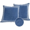 thumbnail image 1 of Dark Blue Retro Greek Key Outdoor Pillow Covers 16x16 Set of 2,Waterproof Patio Throw Pillowcase Protectors,Geometric Greece Ancient Rustic Decorative Pillow Shams Cushion Covers for Seat Bed Couch, 1 of 8