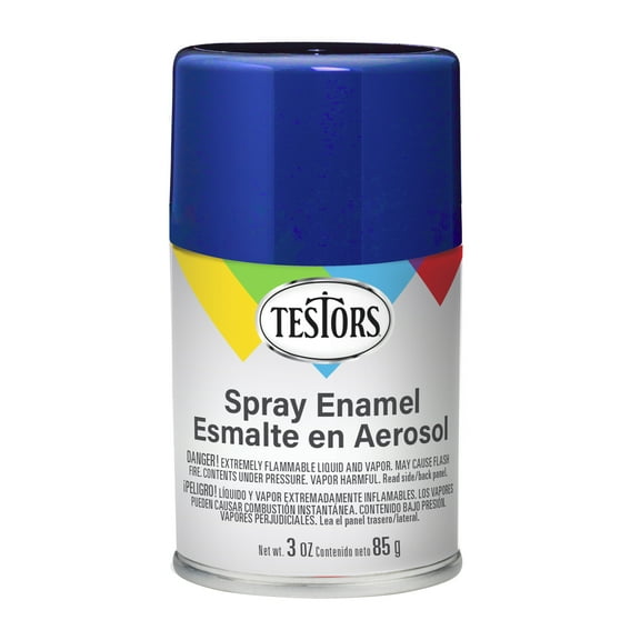 3 Pack, Dark Blue, Rust-Oleum Testors Gloss Enamel Spray Paint- 1211T, 3 oz.