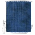thumbnail image 1 of Dark Blue Shower Curtain Set - Extra Long 72" x 96" Washable Bathtub Curtain with 12 Hooks, Farmhouse Linen Texture Waterproof Fabric Stall Shower Curtains for Bathroom/Bathtub Décor, 1 of 8