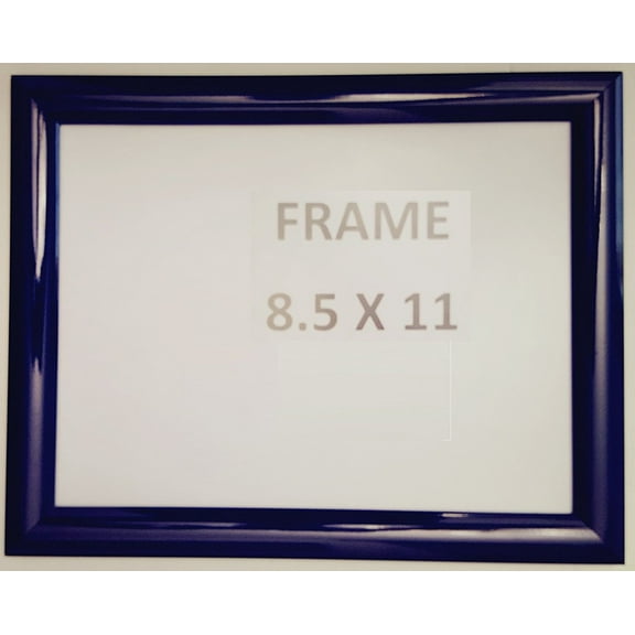 Dark Blue Snap Poster Frame/ Picture Frame / notice frame 8.5 x 11 Front Load Easy Open Snap frame ( Aluminum !!!)