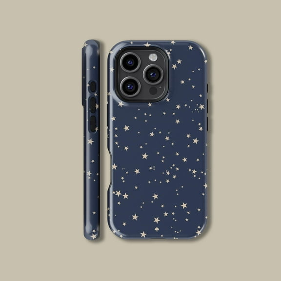 Dark Blue Starry Night Sky MagSafe Case for iPhone Samsung Space