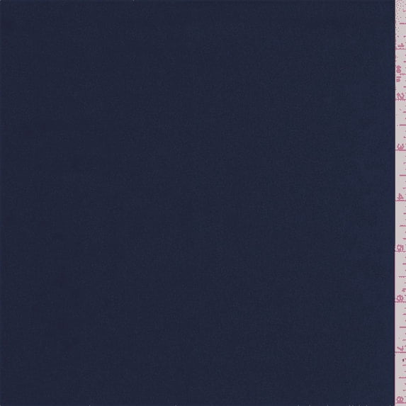 Dark Blue Stretch Satin, Fabric Sold By the Yard