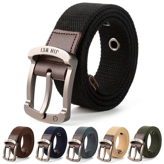 Dark Blue Stretch Tactical Belt for Men Canvas Reversible Belt Adjustable For Gift Men S