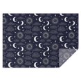 thumbnail image 1 of Dark Blue Sun Moon Cloud Pattern Rectangle Tablecloth 60"x84",Waterproof Polyester Rectangle Table Cloth, Wipeable Spillproof Polyester Tablecloth for Dining, Camping, Indoor and Outdoor, 1 of 5