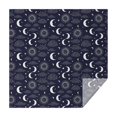thumbnail image 1 of Dark Blue Sun Moon Cloud Pattern Square Tablecloth,Waterproof Square Table Cover,Wipeable Spillproof Washable Table Cover for Home Kitchen Party Decor 42"X42"(107x107cm), 1 of 6