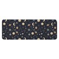 thumbnail image 1 of Dark Blue Sun Moon Cloud Star Pattern Kitchen Rug Mat,Kitchen Runner Rugs Non Skid Washable,Decorative Kitchen Floor Mats for Kitchen,Sink,Laundry,17"x47.2", 1 of 7