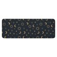 thumbnail image 1 of Dark Blue Sun Moon Cross Pattern Kitchen Rug Mat,Kitchen Runner Rugs Non Skid Washable,Decorative Kitchen Floor Mats for Kitchen,Sink,Laundry,17"x47.2", 1 of 7