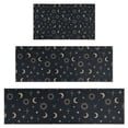 thumbnail image 1 of Dark Blue Sun Moon Cross Pattern Kitchen Rugs Sets Of 3,Kitchen Runner Rugs Non Skid Washable,Decorative Kitchen Floor Mats for Kitchen,Sink,Laundry,17"x30"+ 17"x47" + 17"x59", 1 of 6
