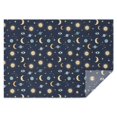 thumbnail image 1 of Dark Blue Sun Moon Star Eye Planet Pattern Rectangle Tablecloth 60"x84",Waterproof Polyester Rectangle Table Cloth, Wipeable Spillproof Polyester Tablecloth for Dining, Camping, Indoor and Outdoor, 1 of 5