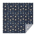 thumbnail image 1 of Dark Blue Sun Moon Star Eye Planet Pattern Square Tablecloth,Waterproof Square Table Cover,Wipeable Spillproof Washable Table Cover for Home Kitchen Party Decor 42"X42"(107x107cm), 1 of 6