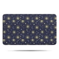thumbnail image 1 of Dark Blue Sun Moon Star Pattern Bathroom Rugs Mat,Non Slip Microfiber Bathroom Rug,Rubber Backing,Soft Bathroom Mats for Bathroom Floor,Tub and Shower,17x30in(43x75cm), 1 of 5
