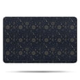 thumbnail image 1 of Dark Blue Sun Moon Star Pattern Bathroom Rugs Mat,Non Slip Microfiber Bathroom Rug,Rubber Backing,Soft Bathroom Mats for Bathroom Floor,Tub and Shower,20x32in(50x80cm), 1 of 5