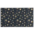 thumbnail image 1 of Dark Blue Sun Moon Star Pattern Door Rugs,Washable Non Slip Door Mats Indoor,Decorative Door Mats,Entry Mat Indoor for Entrance,Bedroom,Kitchen,Bathroom,17"x30", 1 of 6