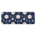 thumbnail image 1 of Dark Blue Sun Moon Star Pattern Kitchen Rug Mat,Kitchen Runner Rugs Non Skid Washable,Decorative Kitchen Floor Mats for Kitchen,Sink,Laundry,17"x47.2", 1 of 7