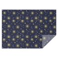 thumbnail image 1 of Dark Blue Sun Moon Star Pattern Rectangle Tablecloth 60"x84",Waterproof Polyester Rectangle Table Cloth, Wipeable Spillproof Polyester Tablecloth for Dining, Camping, Indoor and Outdoor, 1 of 5