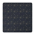 thumbnail image 1 of Dark Blue Sun Moon Star Pattern Square Fitted Tablecloth with Elastic Edge,Square Table Cover,Washable Elastic Table Cover for Home Kitchen Party Decor 34"x34", 1 of 6