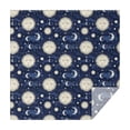 thumbnail image 1 of Dark Blue Sun Moon Star Pattern Square Tablecloth,Waterproof Square Table Cover,Wipeable Spillproof Washable Table Cover for Home Kitchen Party Decor 52"x52"(132x132cm), 1 of 6