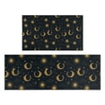 thumbnail image 1 of Dark Blue Sun Moon Wreath Pattern Kitchen Rugs Sets Of 2,Anti Fatigue Kitchen Mat Rugs Non Slip Washable,Decorative Kitchen Floor Mats for Kitchen,Sink,Laundry,17"x30"+17"x47", 1 of 7
