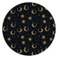 thumbnail image 1 of Dark Blue Sun Moon Wreath Pattern Round Fitted Tablecloth with Elastic Edge,Dining Table Cover Waterproof,Outdoor Round Tablecloth for Camping,Dining,Indoor and Outdoor, 1 of 7
